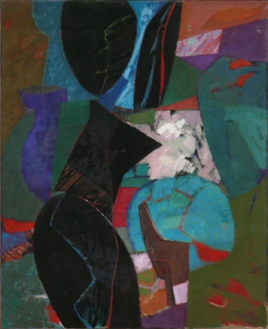 Antonius van der Pas-Malerei-70er-02-108-Paysage Provence II 1974