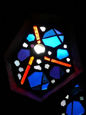 Antonius van der Pas-Betonglasfenster-Kapelle des Altenheims der Kirche Herz Jesu-10-956-1970